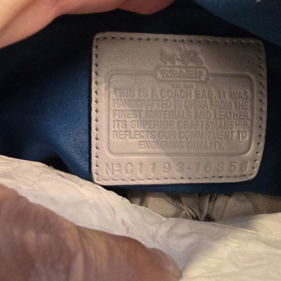 Coach 2011 NWT NEW Sophia Leather Gathered Taupe Satchel Shoulder Bag & Dust Bag - Picture 7 of 14